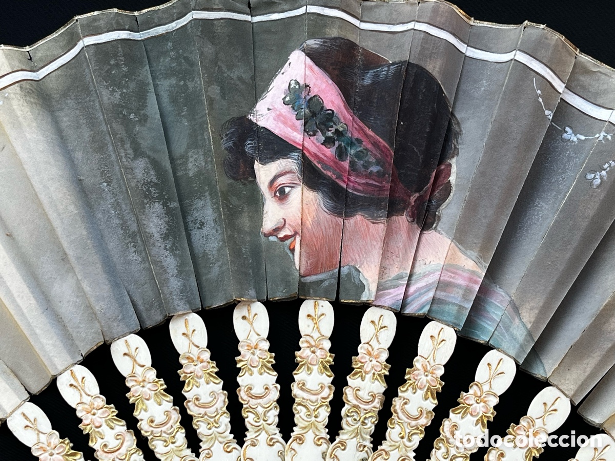 Antig&uuml;edades: Antiguo abanico modernista - Foto 2