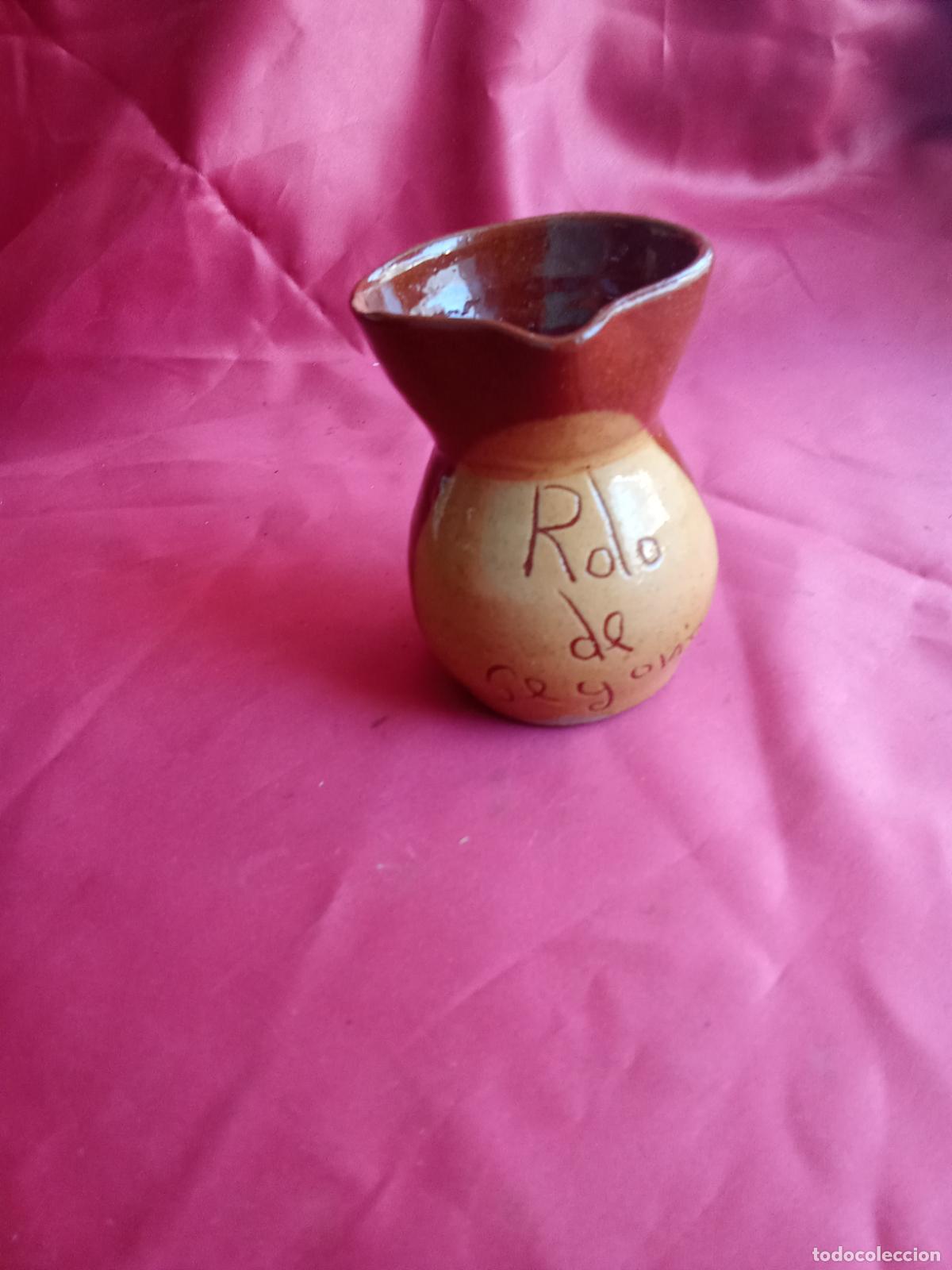 Antig&uuml;edades: Jarra cer&aacute;mica peque&ntilde;a, recuerdo t&iacute;pico Segovia V.4
