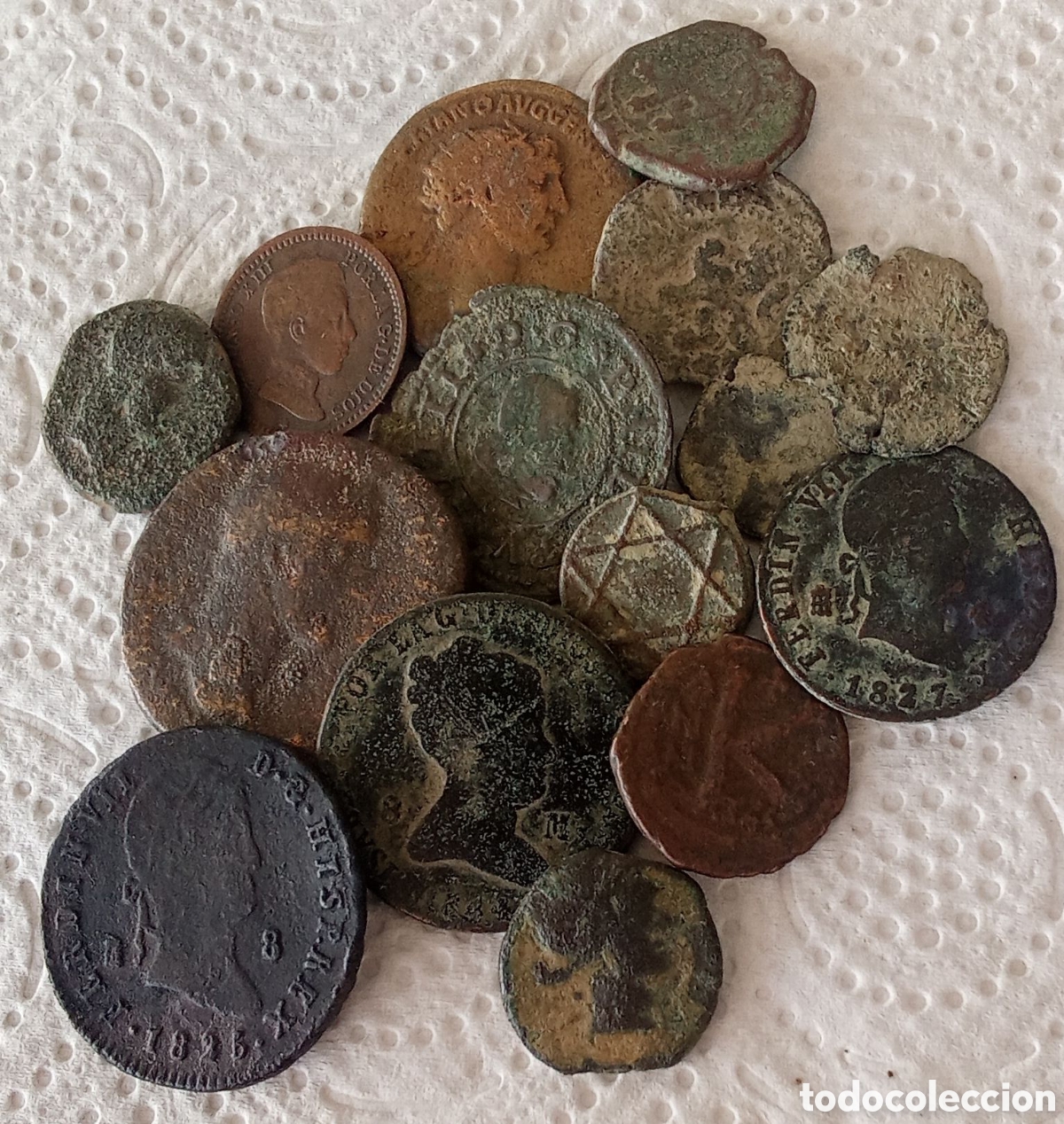Antig&uuml;edades: LOTE DE MONEDAS VARIADAS