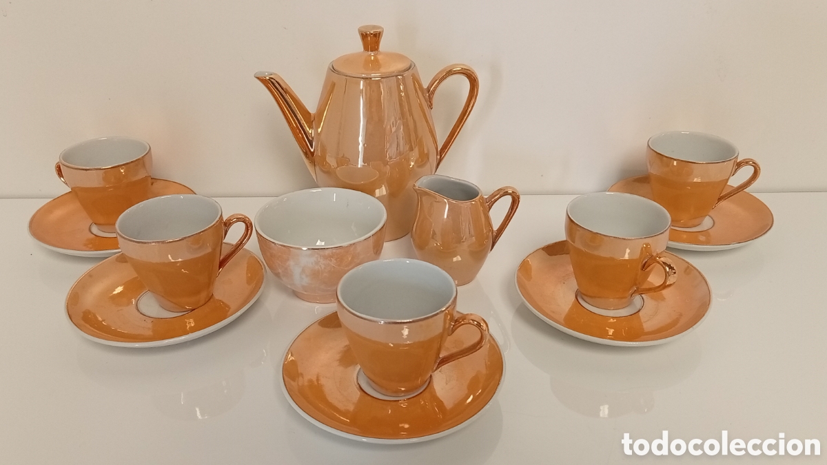 Antig&uuml;edades: JUEGO DE CAFE EN PORCELANA FOREIGN