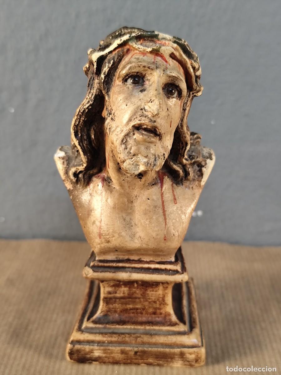 Antig&uuml;edades: Peque&ntilde;a imagen del Cristo de Limpias ojos de cristal
