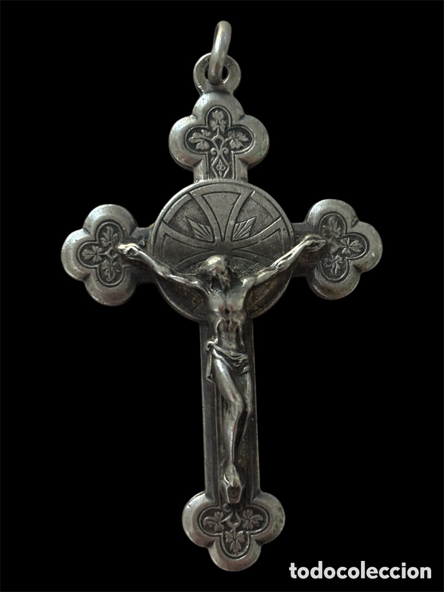 Antig&uuml;edades: RUCIFIJO PECTORAL RELICARIO EX INDUMENTIS - SANTA MAR&Iacute;A SOLEDAD TORRES ACOSTA