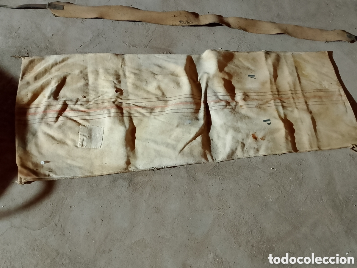 Antig&uuml;edades: Lote rustico antiguo: costal y correa