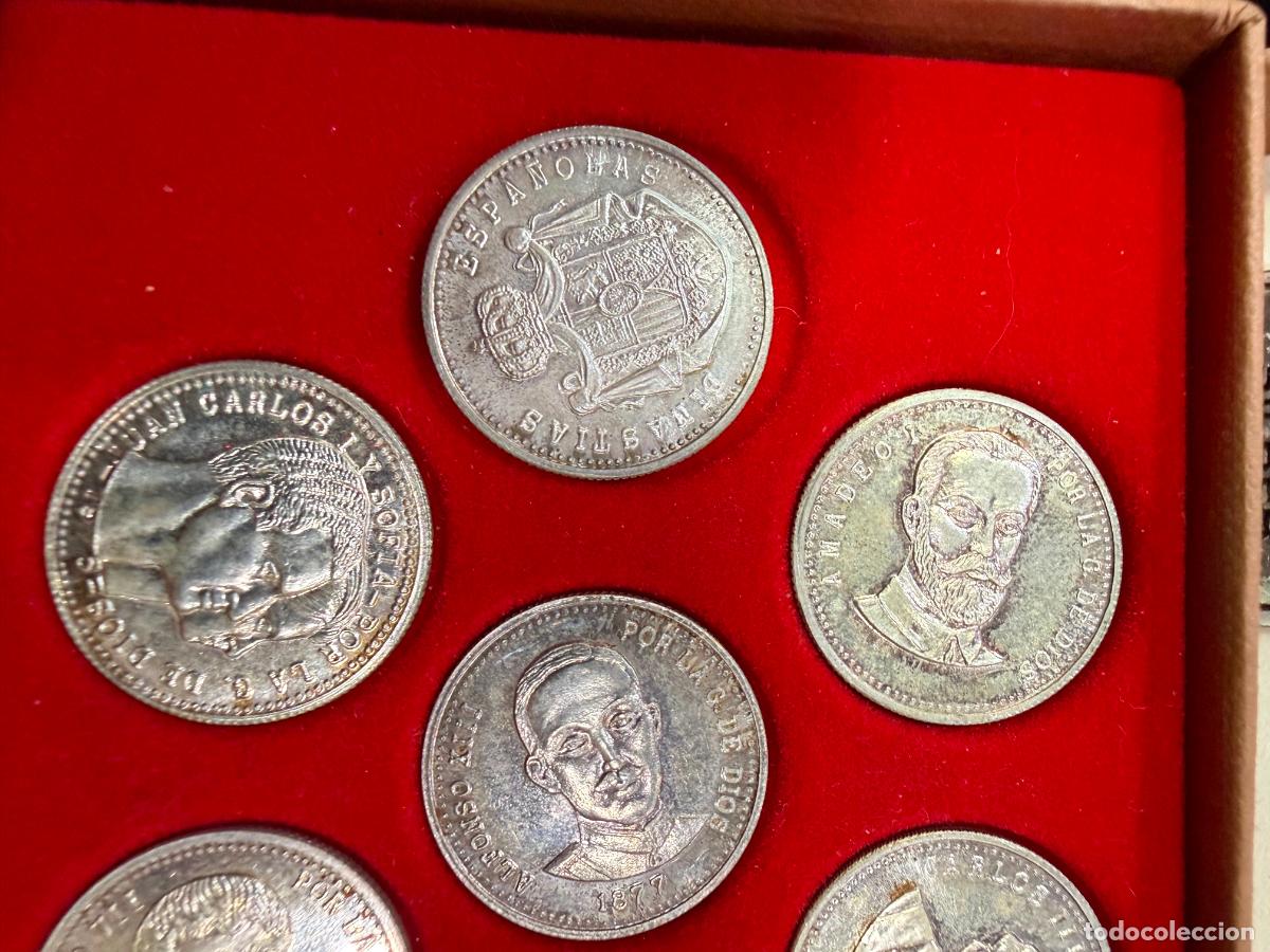 Antig&uuml;edades: ESTUCHE CON ARRAS DE BODA DE PLATA CON MONEDAS ESPA&Ntilde;OLAS - Foto 3