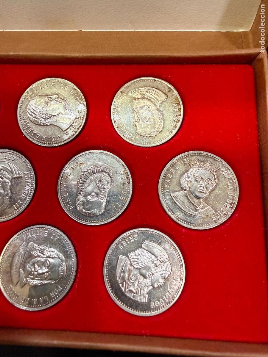 Antig&uuml;edades: ESTUCHE CON ARRAS DE BODA DE PLATA CON MONEDAS ESPA&Ntilde;OLAS - Foto 6
