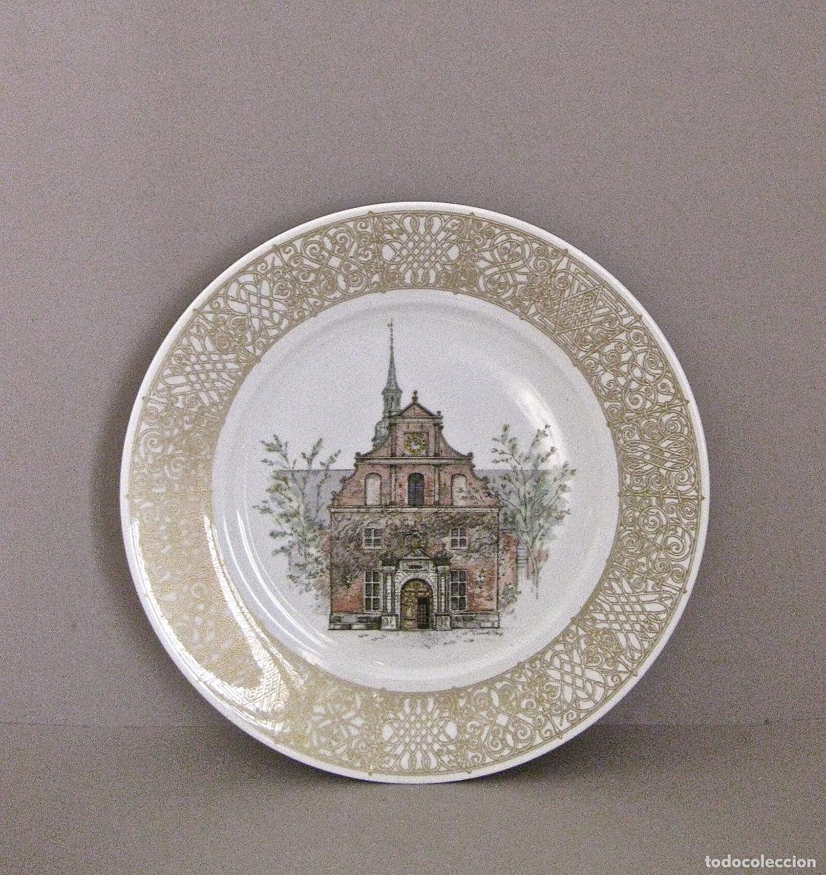 Antig&uuml;edades: GRAN PLATO DE PARED DE PORCELANA * ROYAL COPENHAGEN
