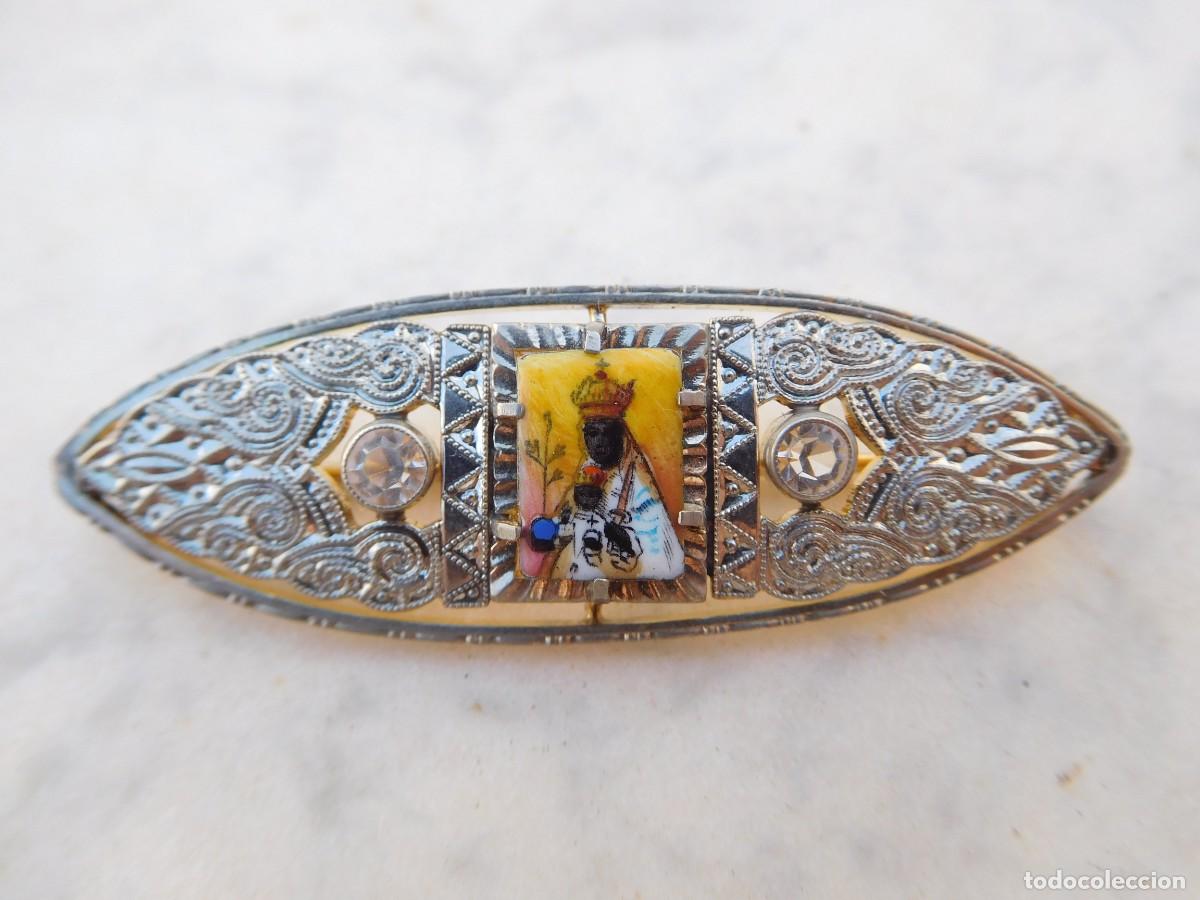 Antig&uuml;edades: Broche antiguo N.S. de Montserrat