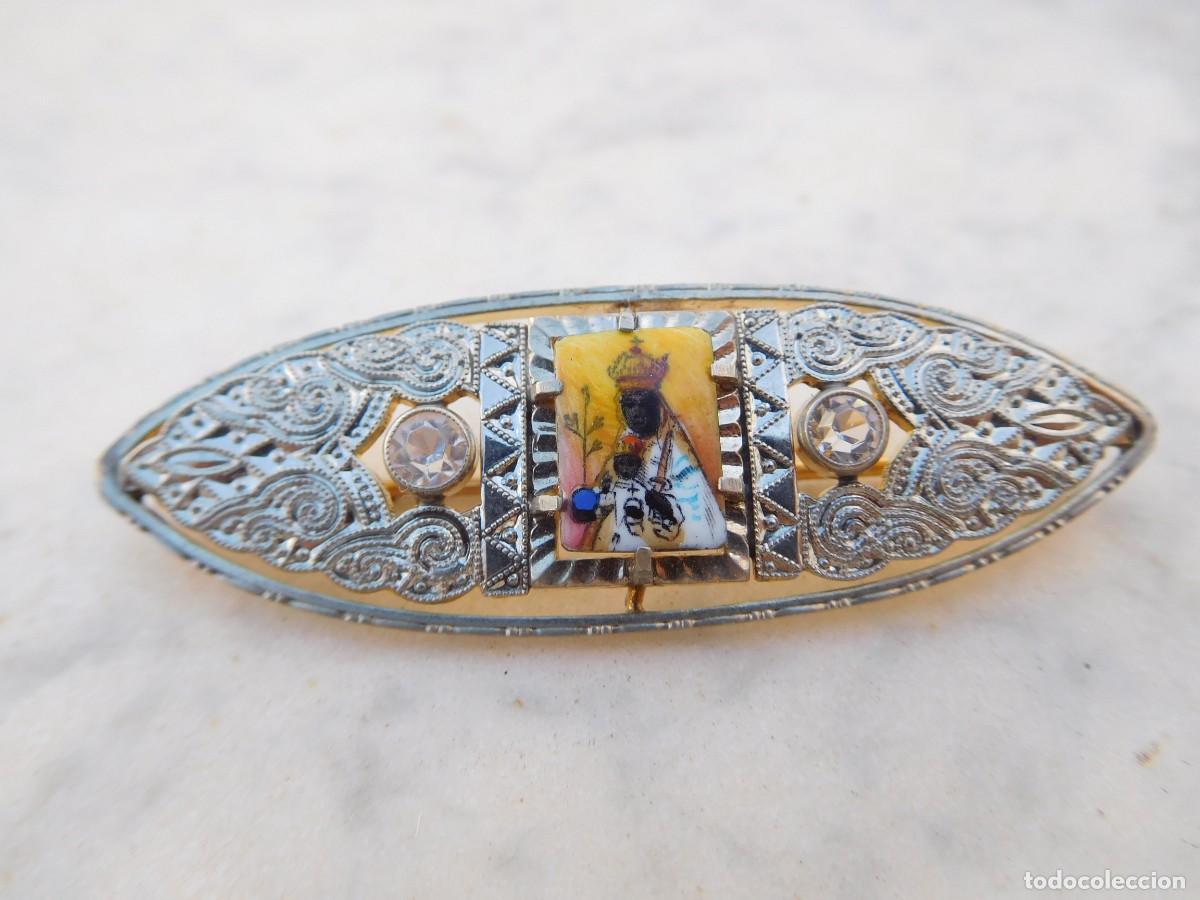 Antig&uuml;edades: Broche antiguo N.S. de Montserrat - Foto 2