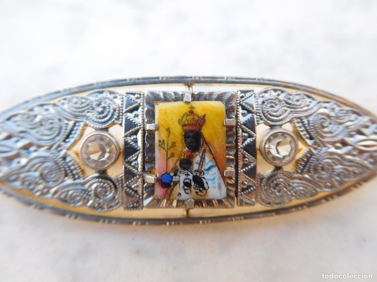 Antig&uuml;edades: Broche antiguo N.S. de Montserrat - Foto 3
