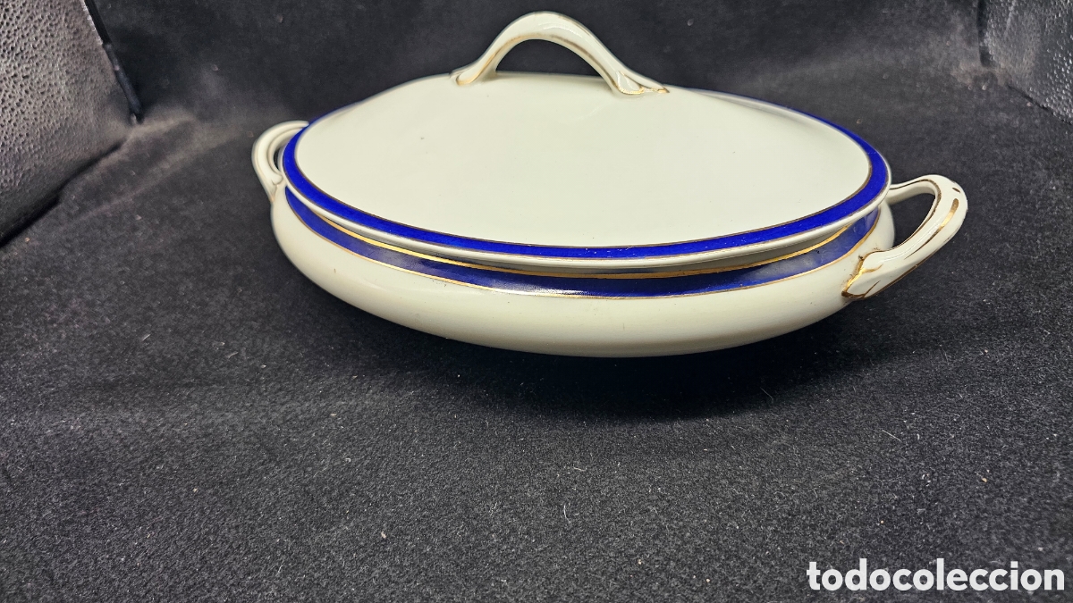 Antig&uuml;edades: Antigua sopera de porcelana