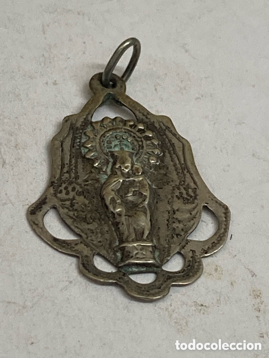Antig&uuml;edades: Medalla de plata religiosa C639 - Foto 1