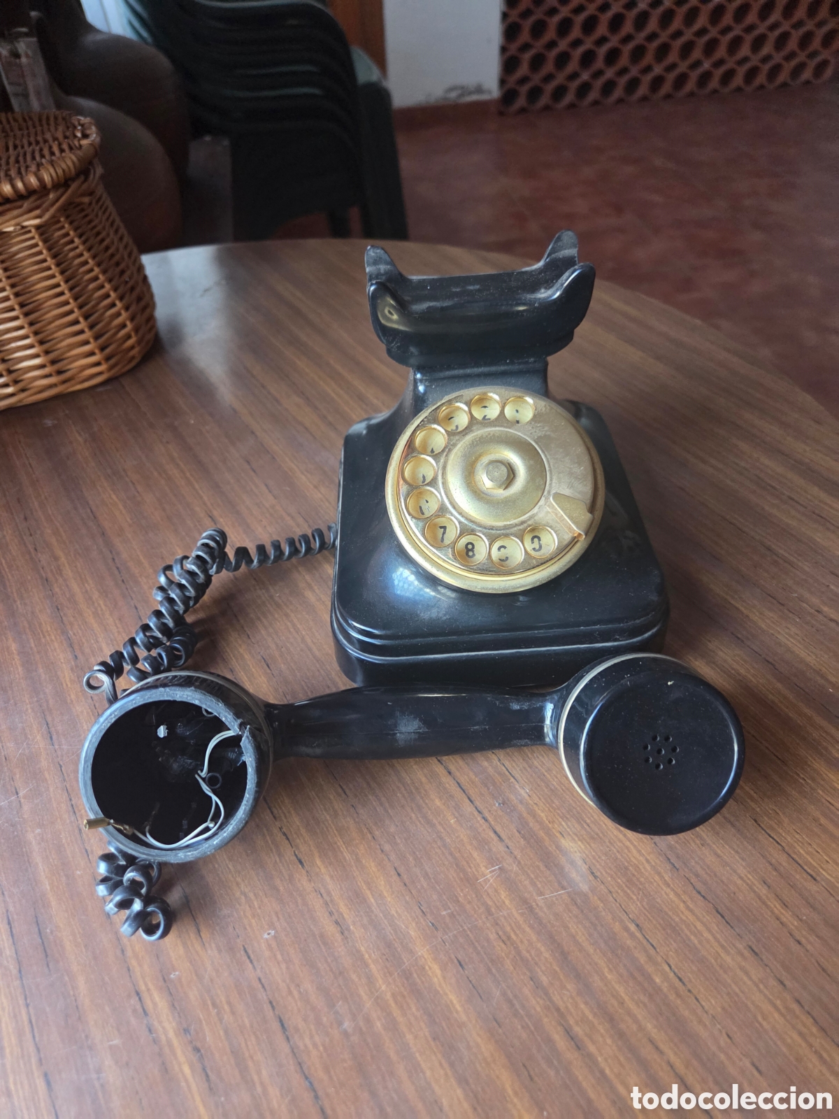 Antig&uuml;edades: Tel&eacute;fono de sobremesa retro Onix Telmar - Modelo 1003 Atene. Made in Italy