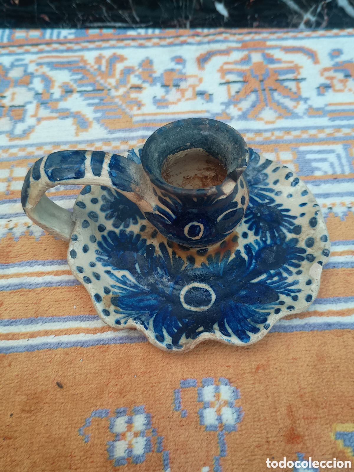 Antig&uuml;edades: base palmatoria cer&aacute;mica - Foto 2