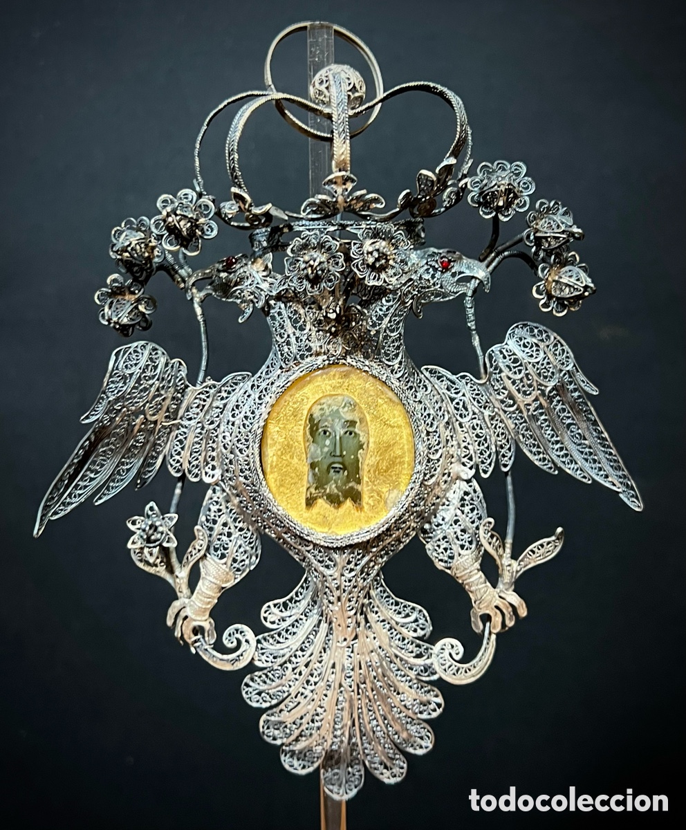 Antig&uuml;edades: Relicario de la Santa Faz. Plata. S.XVIII