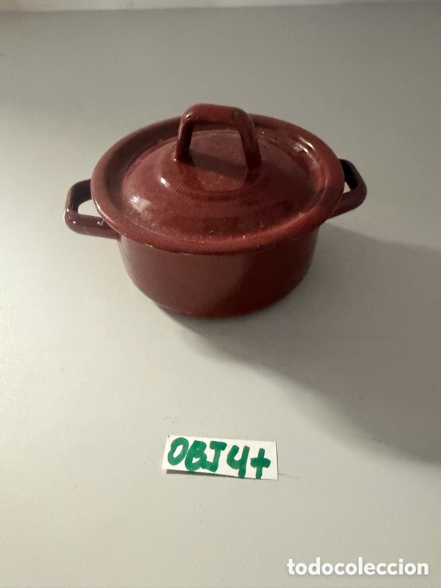 Antig&uuml;edades: MINI CACEROLA ESMALTADA AL FUEGO COLOR GRANATE