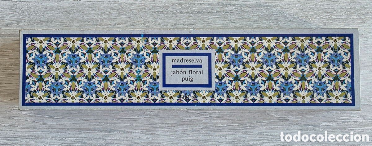 Antig&uuml;edades: Caja vac&iacute;a Madreselva Jab&oacute;n Floral Puig - Decoraci&oacute;n Vintage