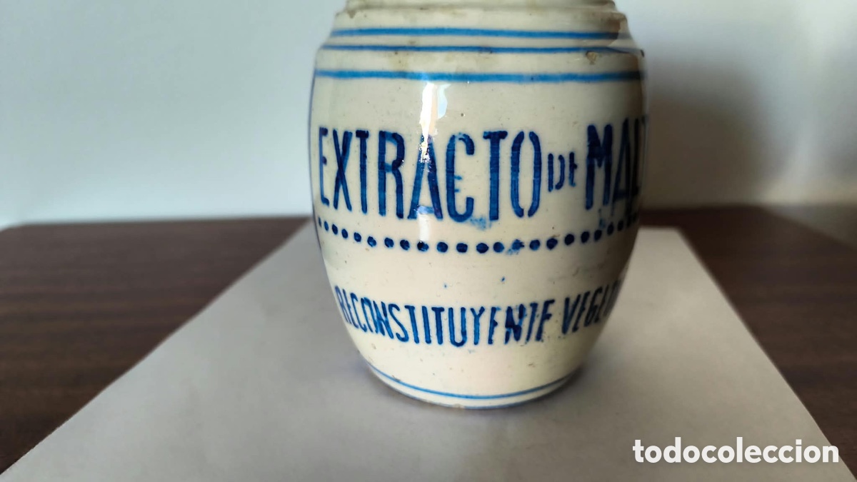 Antig&uuml;edades: Tarro de porcelana Sigma Malta - Foto 2