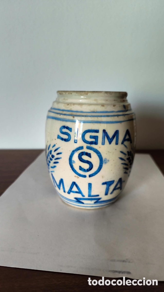 Antig&uuml;edades: Tarro de porcelana Sigma Malta