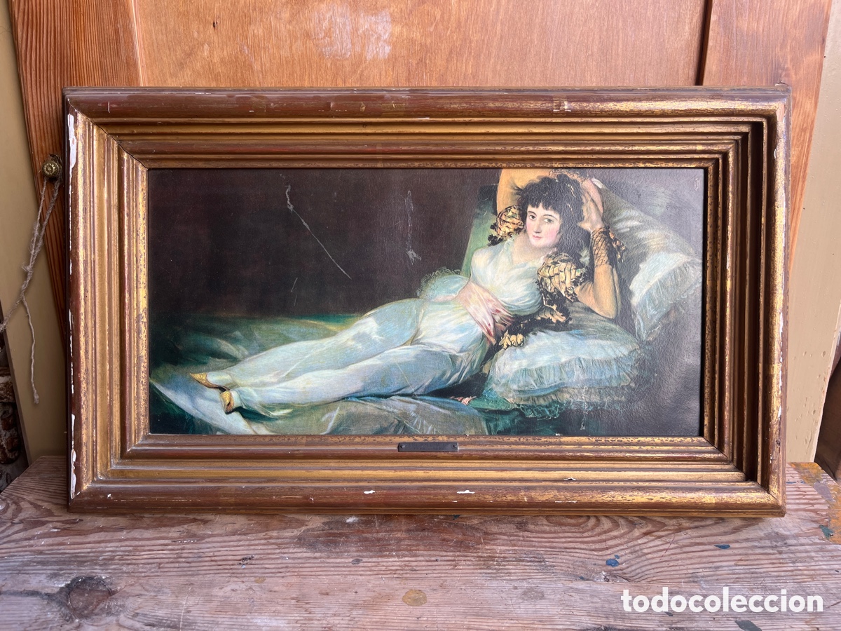 Antig&uuml;edades: Reproducci&oacute;n de La maja vestida de Goya