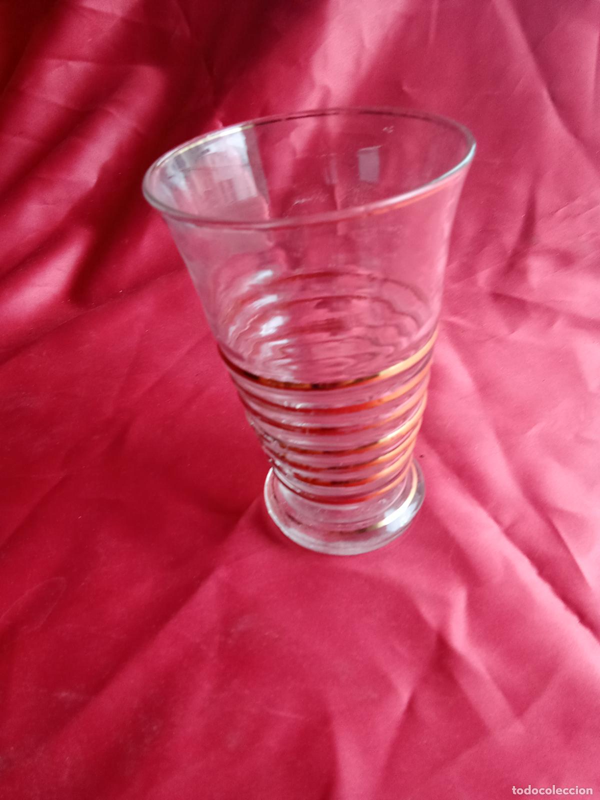 Antig&uuml;edades: Vaso de cristal soplado 1930 V.14