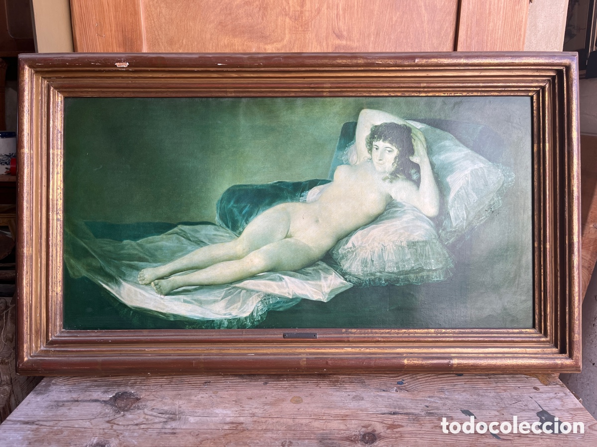 Antig&uuml;edades: Reproducci&oacute;n de La maja desnuda de Goya