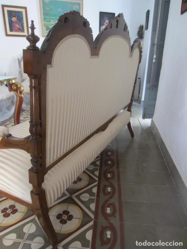 Antig&uuml;edades: Conjunto de Sillerr&iacute;a Isabelino Restaurado - Foto 3