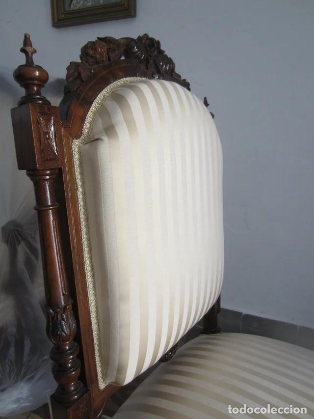 Antig&uuml;edades: Conjunto de Sillerr&iacute;a Isabelino Restaurado - Foto 7
