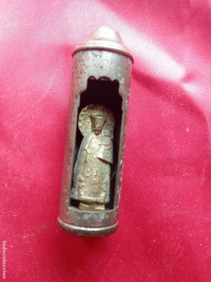 Antig&uuml;edades: Relicario viaje portatil, virgen desamparados Valencia, principios S. XX V. Juguete