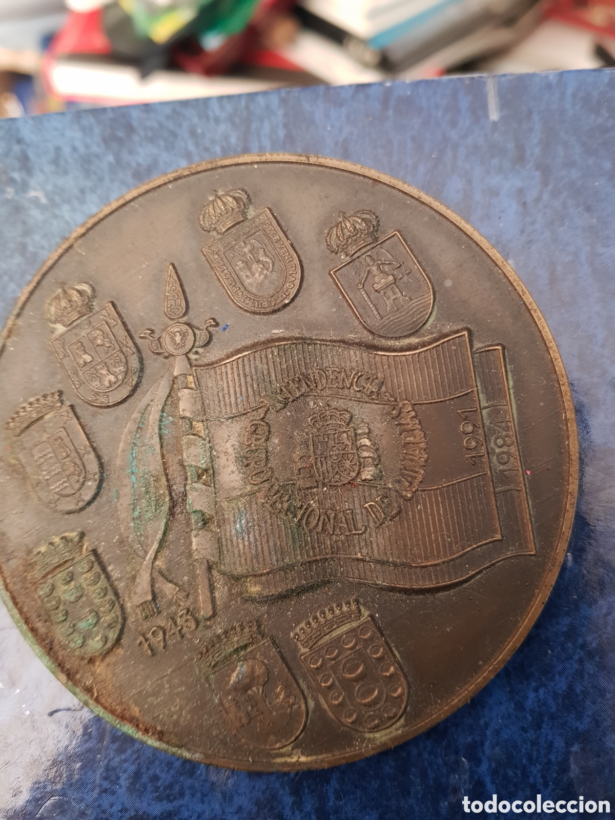 Antig&uuml;edades: MEDALLA MILITAR DE BRONCE INTENDENCIA CANARIAS