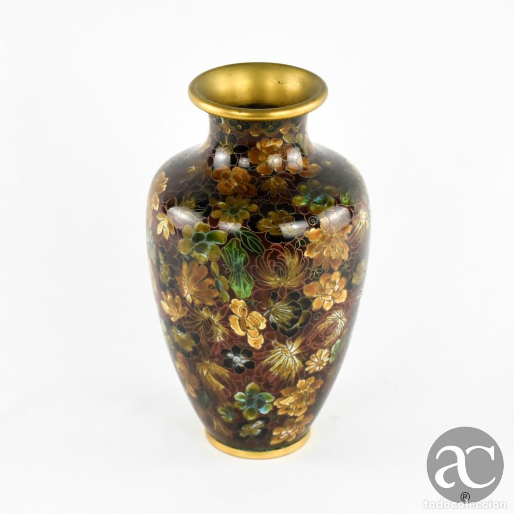 Antig&uuml;edades: Jarra em cloisonn&eacute; ricamente decorada, China, decora&ccedil;&atilde;o mille fleurs
