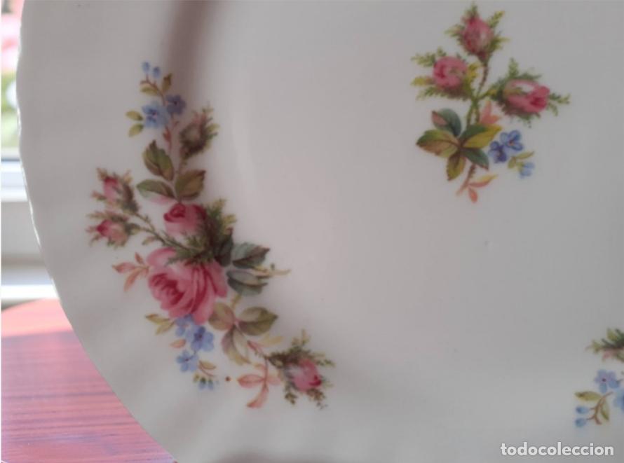 Antig&uuml;edades: Plato de postre 18 cm Royal Albert Moss Rose - Foto 4