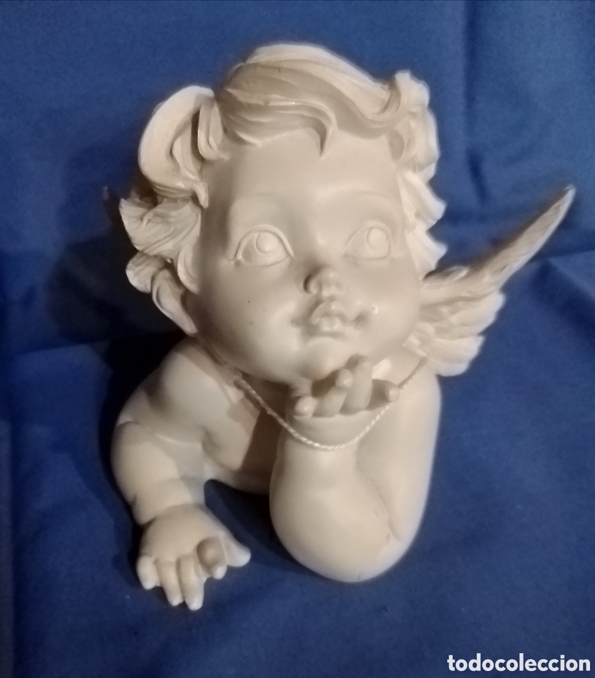 Antig&uuml;edades: Figura Angelito de resina