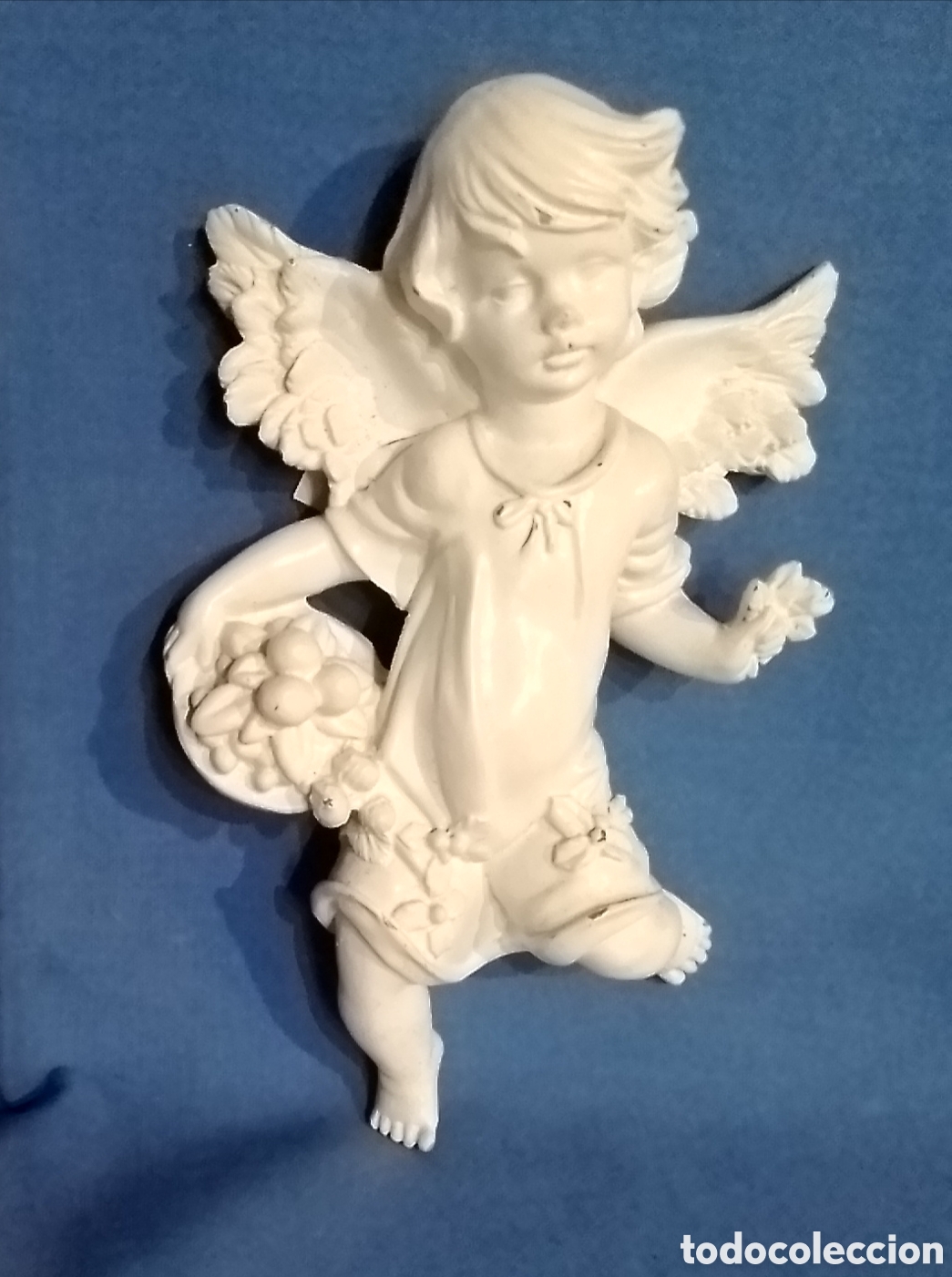 Antig&uuml;edades: Figura Angelito de resina