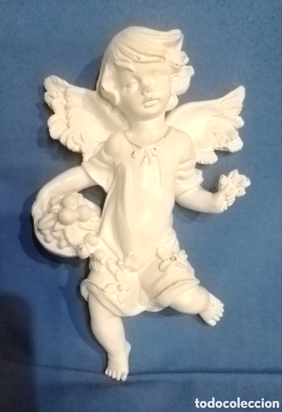 Antig&uuml;edades: Figura Angelito de resina