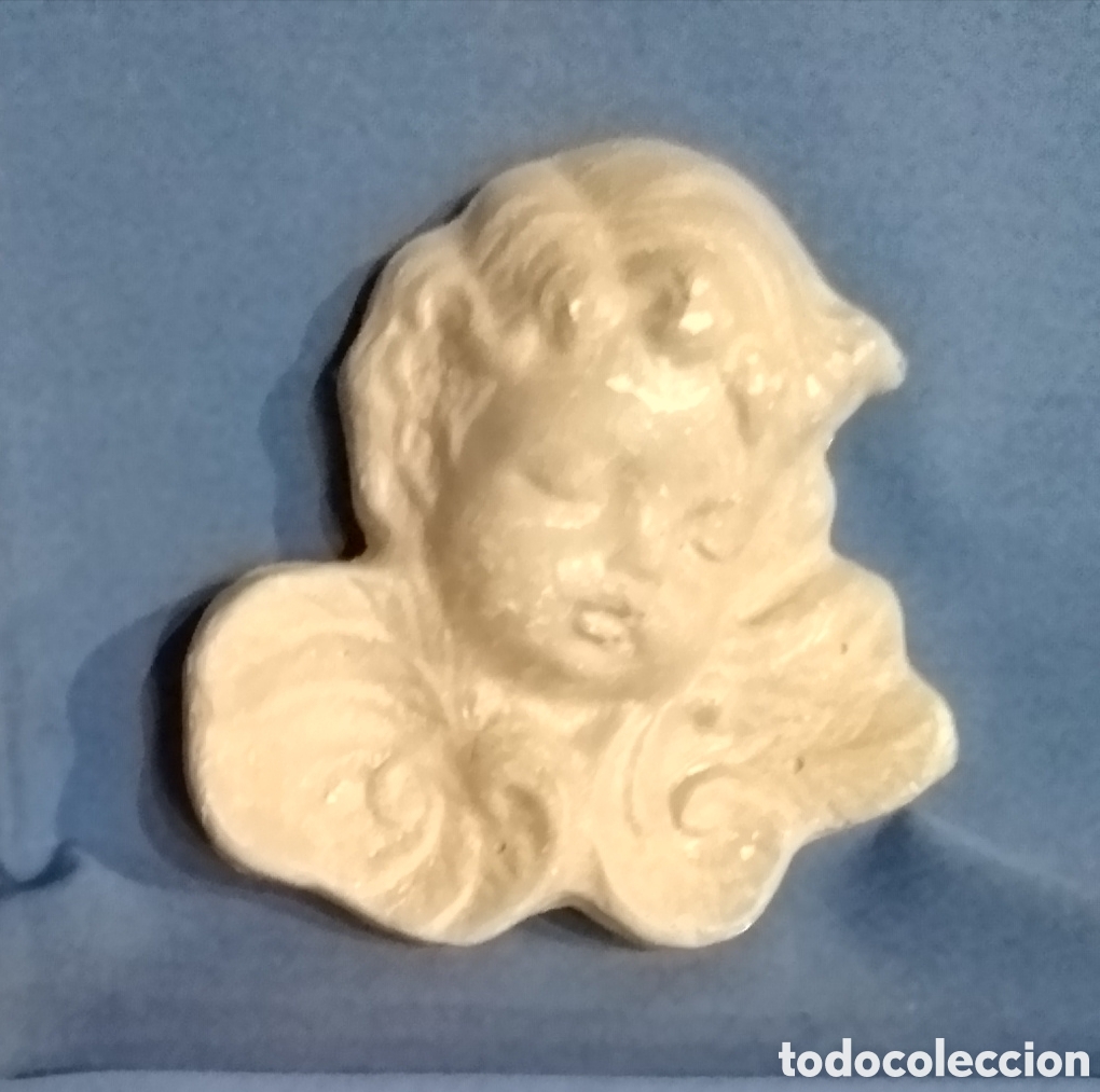 Antig&uuml;edades: Figura Angelito de yeso