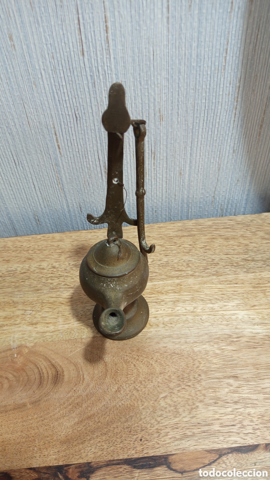 Antig&uuml;edades: Candil antiguo en bronce - Foto 2