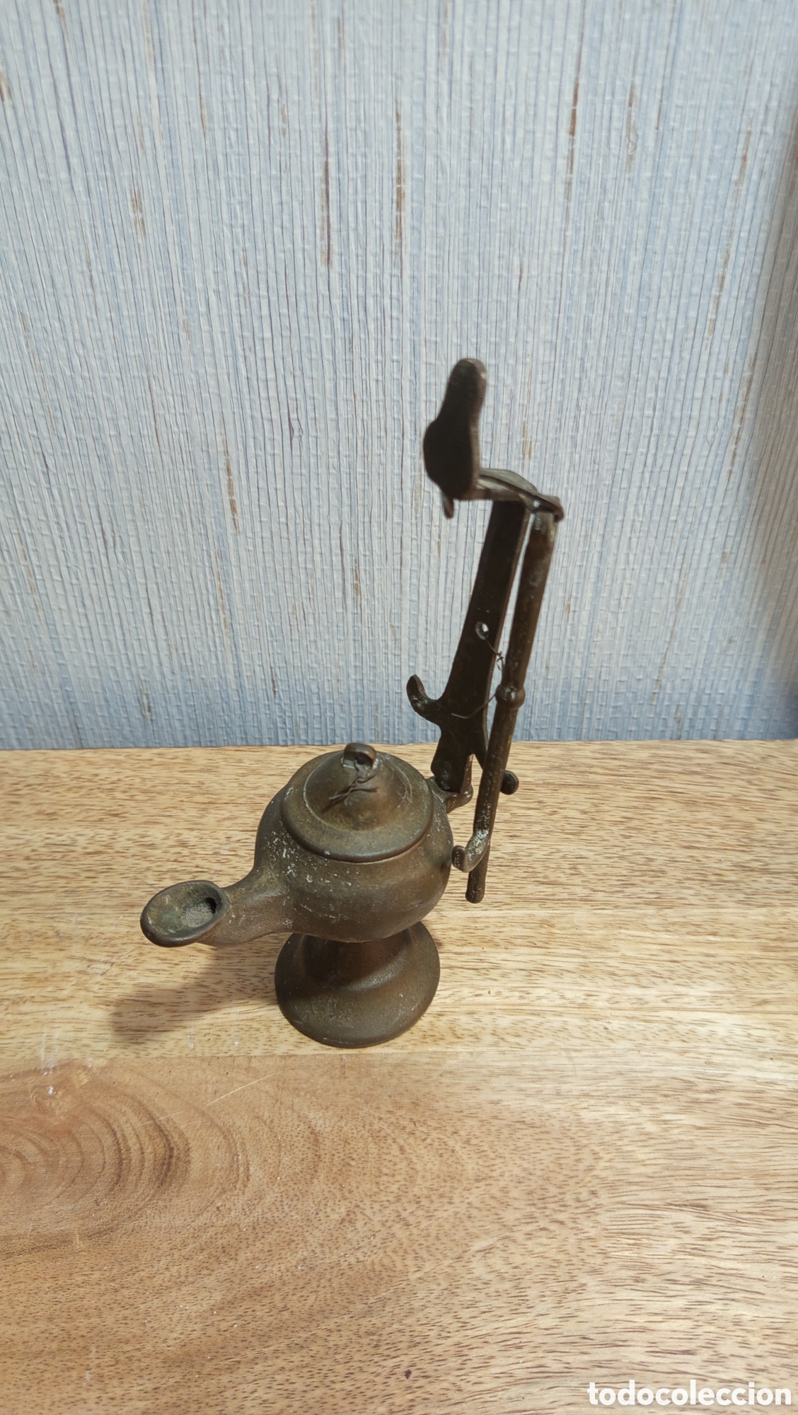 Antig&uuml;edades: Candil antiguo en bronce - Foto 1