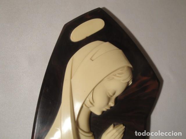 Antig&uuml;edades: Cuadro de la virgen rezando. Nuevo. - Foto 3
