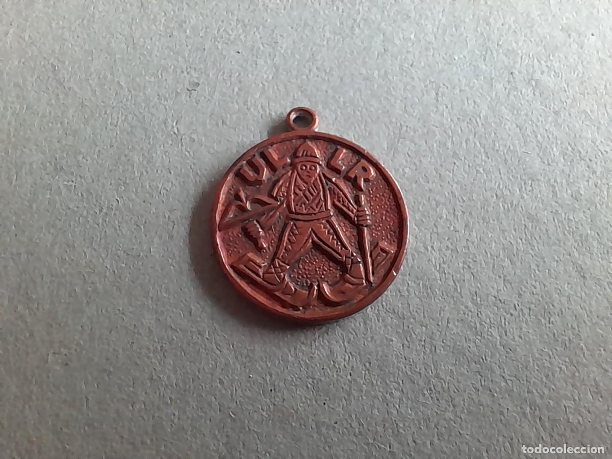 Antig&uuml;edades: medalla ULLR winter sportler schutz-patron, patron de los deportes de invierno 1,8cm aprox