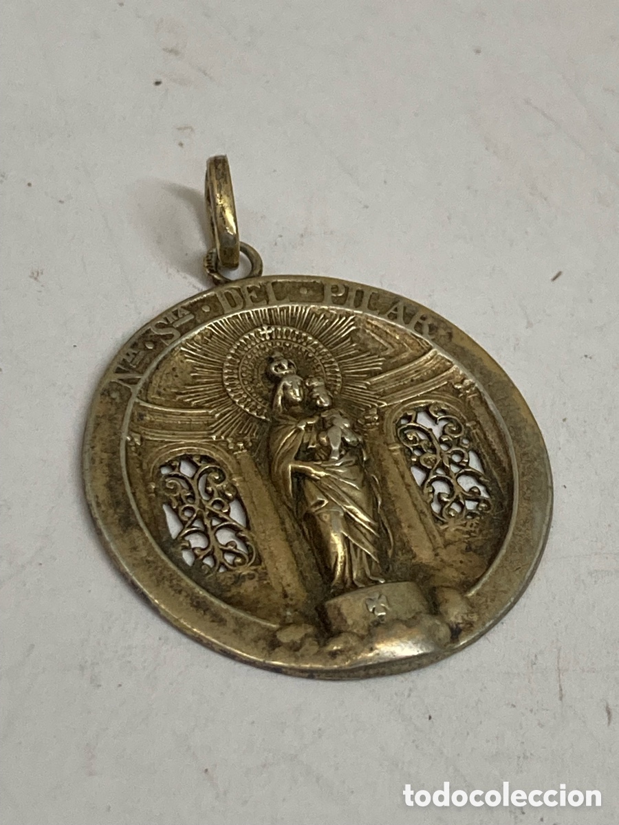 Antig&uuml;edades: Medalla de plata religiosa C640