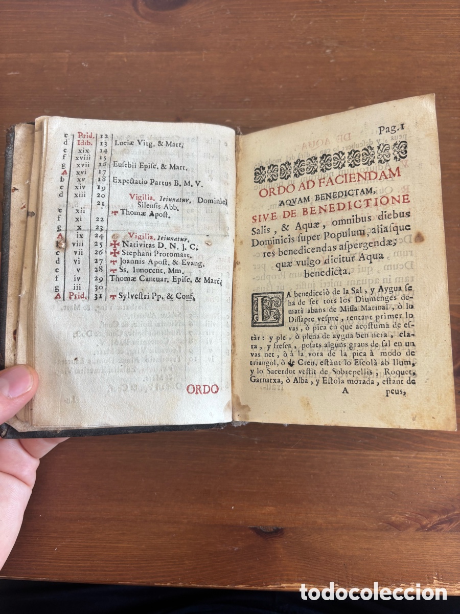 Antig&uuml;edades: ritual parroquial cat&oacute;lico del siglo XVIII, impreso en Barcelona.
