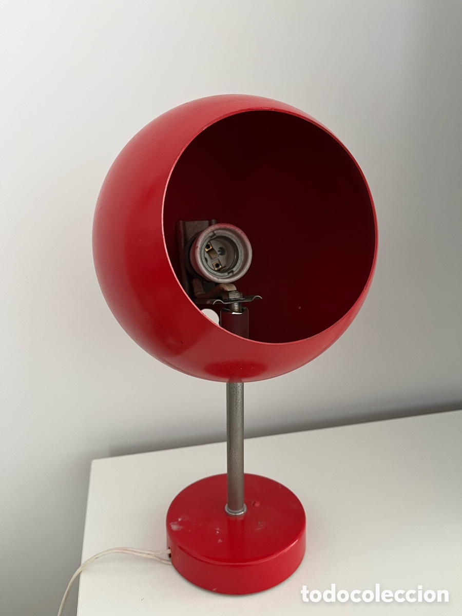 Antig&uuml;edades: L&aacute;mpara vintage Space Age Eyeball a&ntilde;os 70