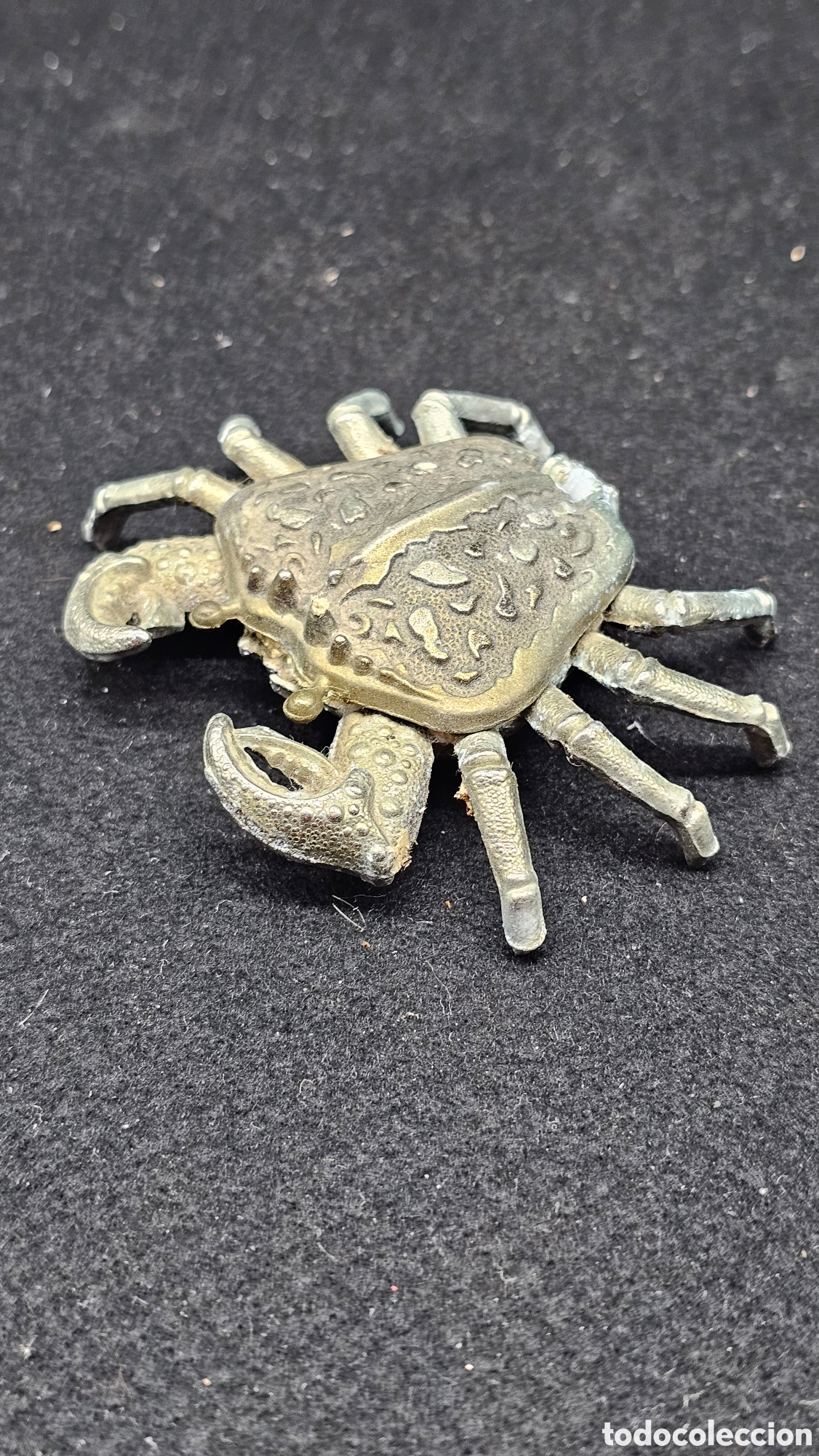 Antig&uuml;edades: Antiguo cenicero cangrejo de calamina