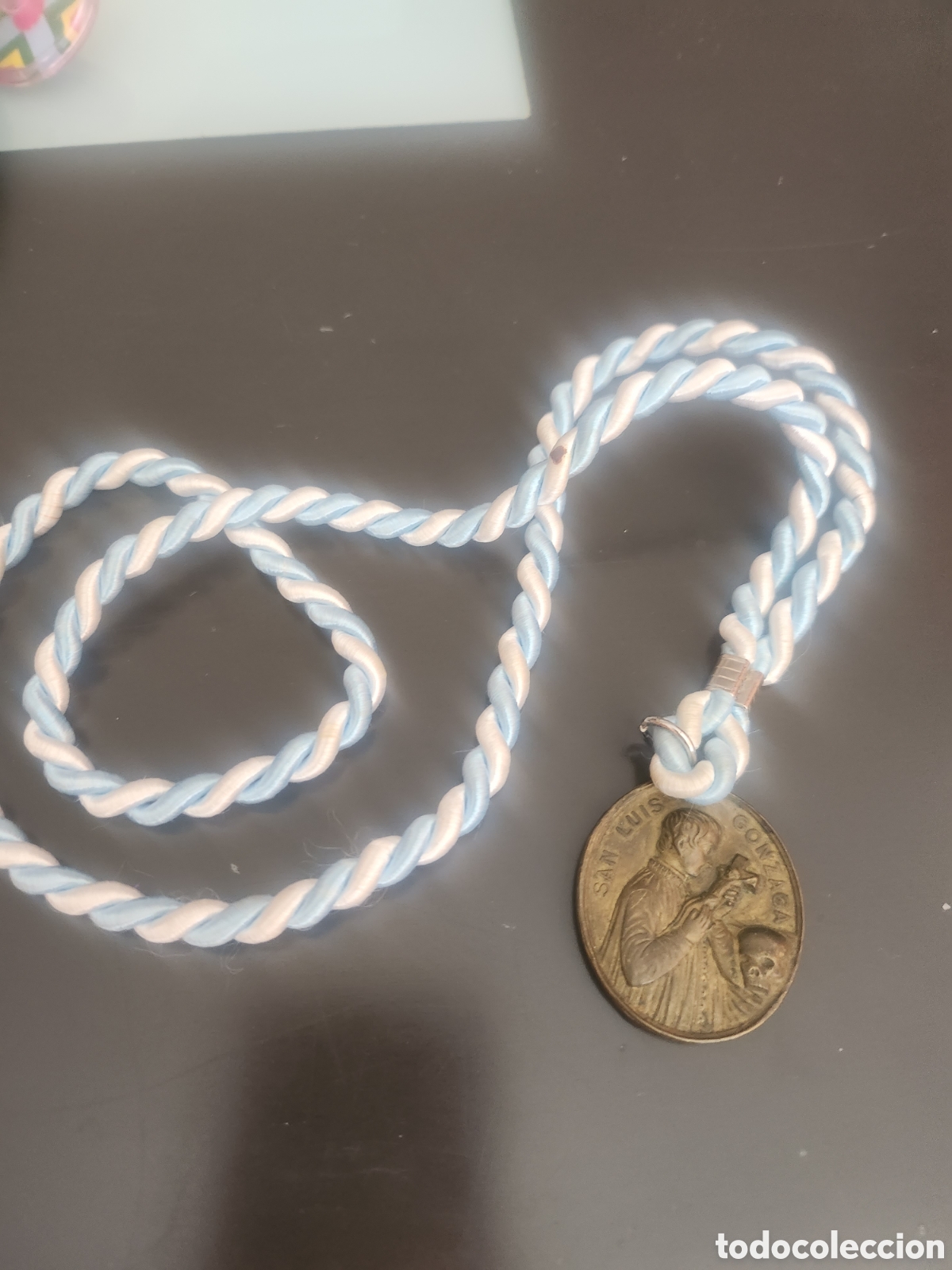 Antig&uuml;edades: ANTIGUA MEDALLA DE SAN LUIS GONZAGA Y LA INMACULADA