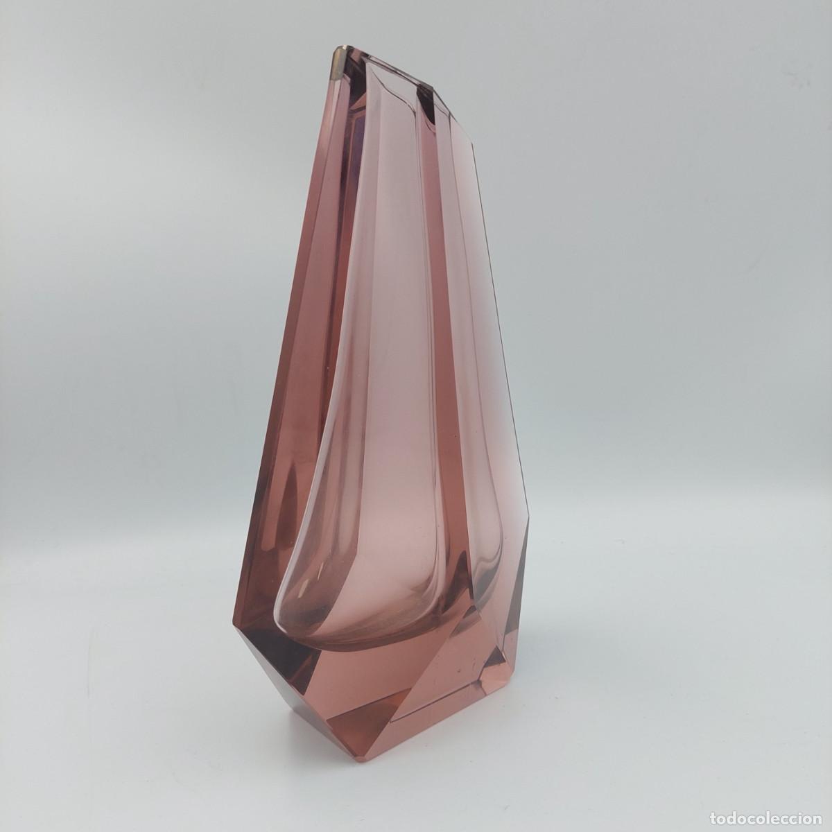 Antig&uuml;edades: Jarron de cristal Murano Mandruzzato