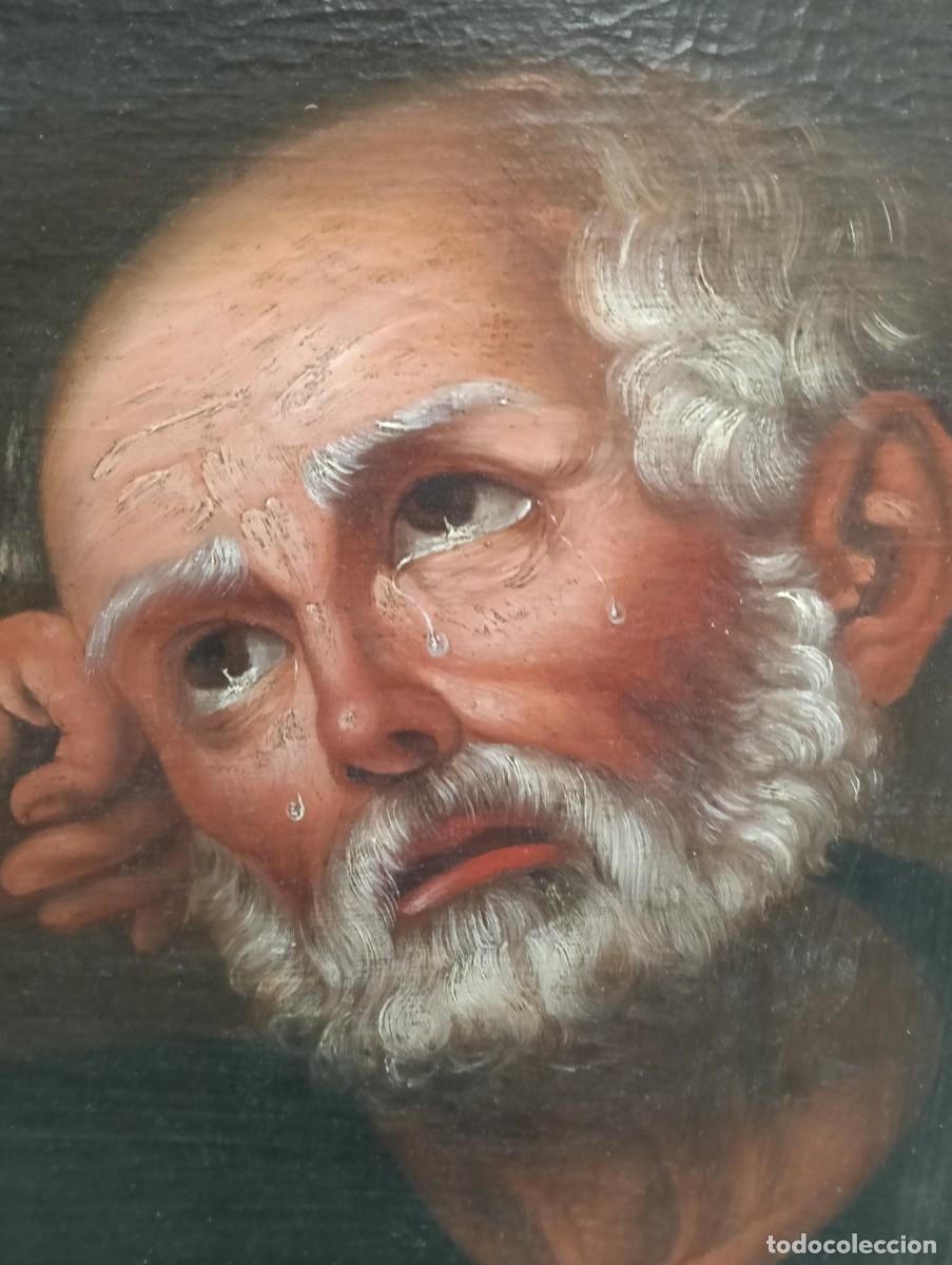 Antig&uuml;edades: Oleo sobre lienzo san pedro - Foto 1