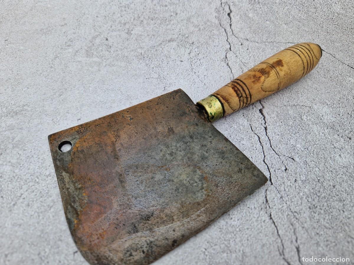Antig&uuml;edades: Hachuela de cocina espa&ntilde;ola antigua &ndash; Primera mitad del siglo XX &ndash; Espa&ntilde;a &ndash; Vintage