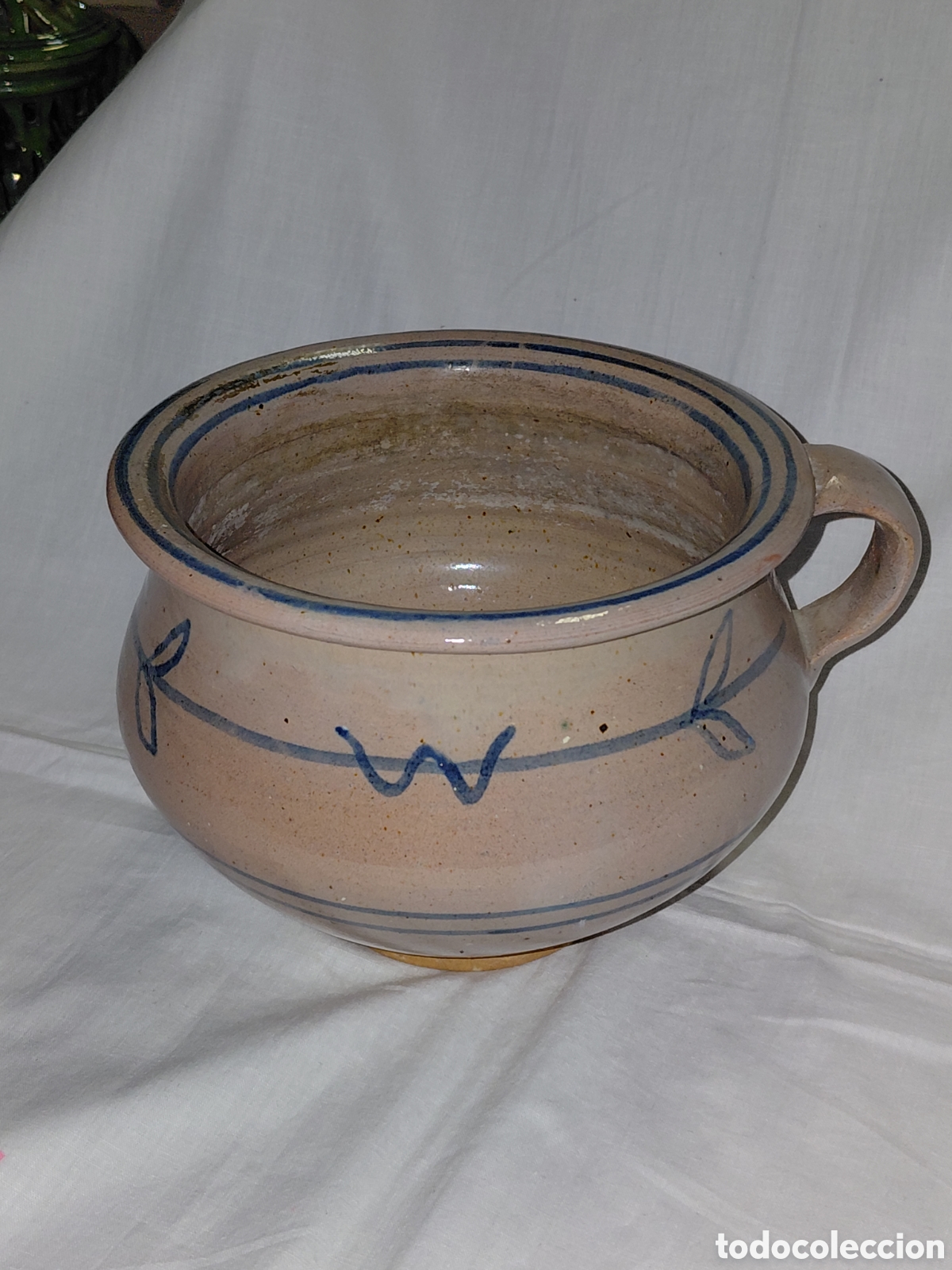 Antig&uuml;edades: FARO . OVIEDO. ASTURIAS.ORINAL VIDRIADO CERAMICA TRADICIONAL FIRMADA POR J. VEGA CERAMICA DEL RAYU