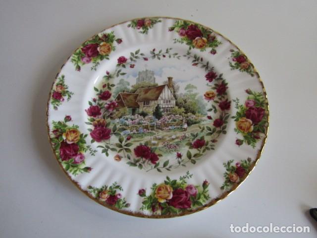 Antig&uuml;edades: PRECIOSO PLATO DE PORCELANA ROYAL ALBERT ENGLAND BONE CHINA OLD COUNTRY ROSES COTTAGE