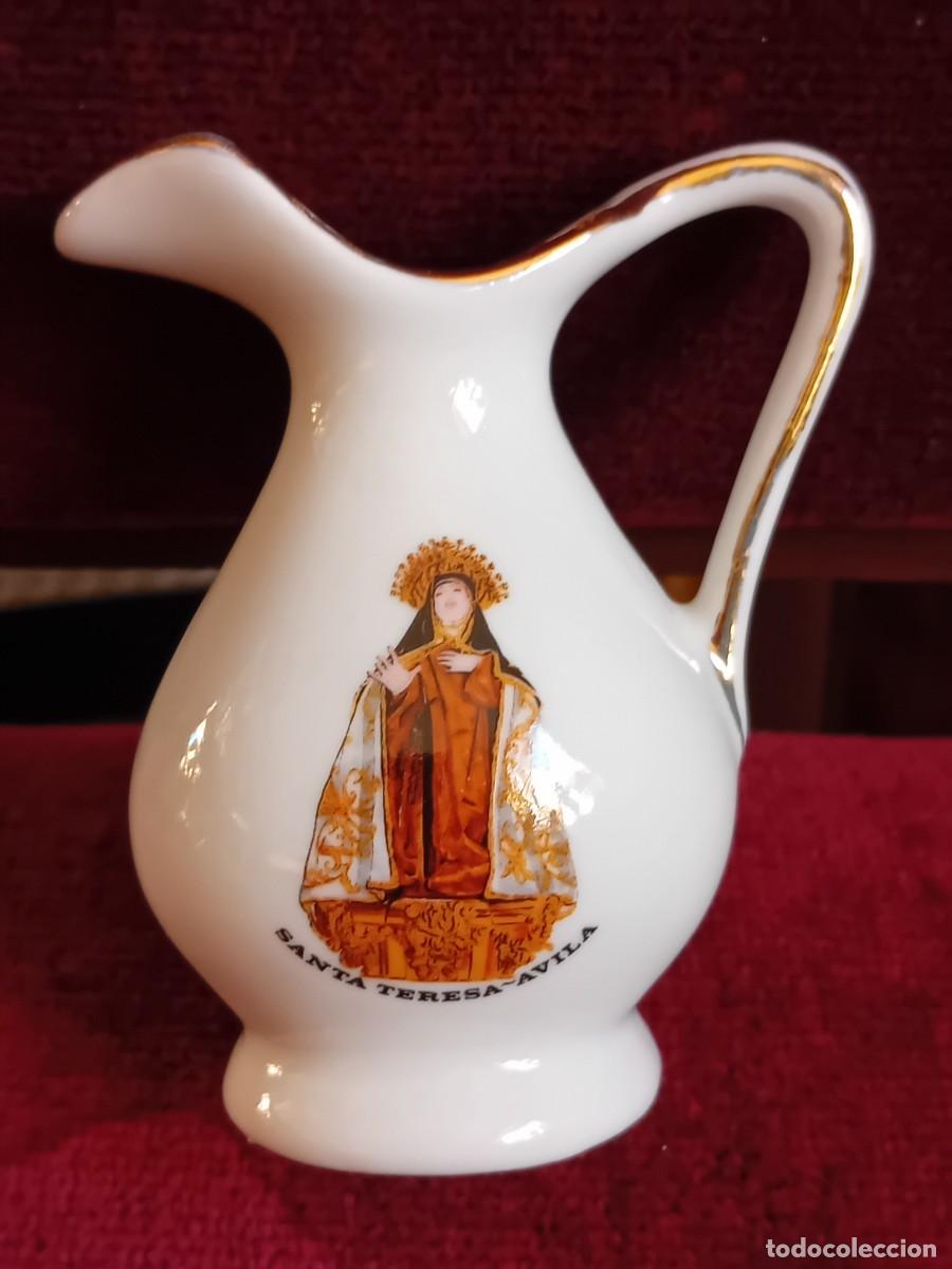 Antig&uuml;edades: Santa Teresa &Aacute;vila jarra de porcelana